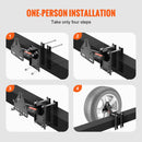 VEVOR 160 lbs Spare Tire Carrier with Mounting Screws Bracket Lugs On Bolt Patterns Tire Mount Wheel Holder for Trailers RV