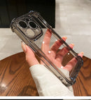 Luxury Clear Shockproof Phone Case For iPhone 14 13 12 11 Pro Max X XR XS Max 7 8 Plus Transparent Bumper Cases Cover