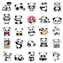 50PCS Cartoon Cute Panda Animal Personality Graffiti Creative Helmet Sticker  Skateboard Guitar Mobile Phone Car Desk Decoration