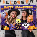 1set Happy Halloween Photo Booth Props Paper Frame Theme Party Decor Supplies Halloween Party Activity Home DIY Photography prop