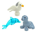 Figures Animal Building Block MOC City Goat Sheep Eagle Owl Panda Parrot Seagull Penguin Zoo Fram Accessories Bricks Toy Gift