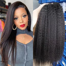 24 26 28 inch Kinky Straight Human Hair Bundles Yaki Human Hair Extensions for Women 100% Hair Top Quality Thick 3 Days Delivery