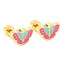 LUXUSTEEL Lovely Coloful Animal Stud Earrings For Girls Stainless Steel Anti-allergy Rabbit Penguin Dog BFF Jewelry Gifts