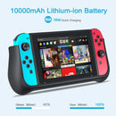 NEWDERY 10000毫安时外接电池底座，适用于任天堂Switch/Switch OLED备用充电保护壳，支持PD快充供电