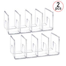 The Closet Architect | 4-Section Clear Purse & Handbag Organizer (2-Pack)