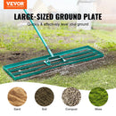 SucceBuy Lawn Leveling Rake 36inchx10inch Heavy-duty Lawn Leveler With 78inch Steel Extended Handle For Garden Golf Lawn Farm