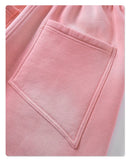 2025 Winter New Fleece Sweatpants Men Splashing Ink Spray Dyeing Wash Distressed Wide Joggers Grinding Edges Baggy Plush Pants