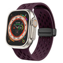 Silicone Bracelet Correa For Apple Watch Ultra band 46mm 49mm 45mm 44mm 42mm 40mm 41mm Magnetic Strap iWatch Series 10 9 8 SE 7