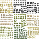 SWAT Military Special Forces camouflage Helmet Vest Soldier Army Mini Action Figures Team Set Parts Building Blocks Bricks Toys