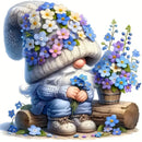 Huacan New Arrivals Diamond Painting Portrait Gnome Diy Mosaic Flower Rhinestone Pictures Kit Wall Art Decor For Home