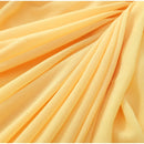 The Aurelian | Butter Yellow Mesh Strapless Pleated Evening Gown