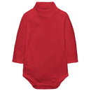 Baby Girls' Bodysuit Long Sleeve Triangle 100% Cotton Soft Comfortable Jumpsuit  Solid Color Fashion Simple High Collar 0-2 Yeas