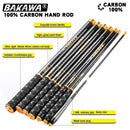 BAKAWA 伸缩钓鱼竿 碳纤维 超轻 2.7米 3.6米 4.5米 5.4米 6.3米 7.2米 溪流投竿 淡水渔具