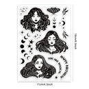 1Sheet Spring Cherry Blossom Season Clear Stamps for DIY Scrapbooking Flowers Silicone Clear Stamp Seals for Cards Making Photo