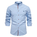 New Spring Summer Men's Cotton Linen Shirt Solid Color Long Sleeve Japanese Style Casual Business Fashion Breathable Daily Tops