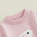 Adorable Easter Bunny  with Pom Pom Tail and Matching Hat for Baby Boys and Girls - Spring Outfit for Infants