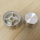 高端铝合金电位器旋钮帽编码器音量控制音频旋钮，适用于6mm轴孔旋钮（滚花轴径）