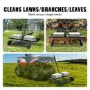 SucceBuy Tow Behind Dethatcher 48in Tow Dethatcher with 24 Spring Steel Tines Lawn Dethatcher Rake for ATV/Mower Tow Behind Lawn