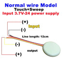 DC5V 12V 24V Smart Touch Sensor Switch Dimmer Penetrable Switch Sensor for Home Closet Corridor LED Strip Light Switch Sensor