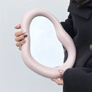 An irregular shaped ceramic makeup mirror simple design desktop decorative mirror bedroom living room dressing mirror decorative