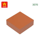 Wange 666PCS/lot 3070 1x1 Light Area Wooden Moc Loose Parts Compatible with Bricks DIY Children's Toy Assembly Gift Storage Box
