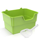 Amicura Cura Lite Cat Litter Box Semi-enclosed Splashproof Cat Tray Cat Toilet Cleaning extra-large litter box Pet Tray Bedpan