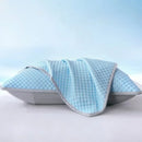 1-4PCS 48x74cm Ice Bean Pillowcase Summer Cooling Solid Color Cool Touch Fabric Washable for Air Conditioning Room