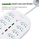 Line Filter, Electric Extension, Socket Extension, Socket Adapter, From Brazil, Coibeu, 10A, 110-220V, Usb Socket