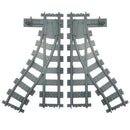 City Trains Train Track Rail Bricks Model  Toy Soft Track& Cruved& Straight for Kids Gift Compatible All Brands Railway Leduo