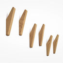 Natural Wood Wall Coat Rack Clothes Hanger Wall Mounted Coat Hook Decorative Key Holder Scarf Storage Room Decor Home Wall Hooks