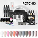 ROSALIND美甲套装 美甲工具套装 甲油胶半永久美甲套装 36W UV LED美甲灯 美甲机 甲油胶套装