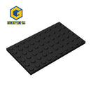 高砖 10个 MOC 板 6 x 10 兼容 3033 拼装颗粒积木零件 DIY积木块科技零件玩具