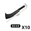 Medieval MOC Weapon Figure Accessories Building Blocks Soldiers Sword Shield Bow Arrow Trident Hammer Axe Spear Brick Kid Toy