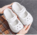 STRONGSHEN Women Summer Platform Clogs Sandal Outdoor Non-slip EVA Mary Jane Hole Shoes Beach Slippers Women's Sandalias Muje