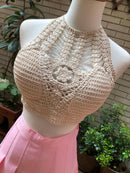 summer holiday beach camis lady sexy tassels crochet camisole women sexy tassels bikini camis female crochet halter bikini tops