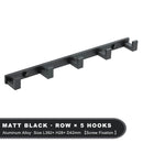Household Wall Coat Rack Black Hooks For Hangging Clothes Towel Hanger Bathroom Robe Hook Heavy Duty Kitchen Accessories
