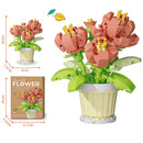 New Product Simulation Small Potted Bouquet Ornaments Tiny Particles Assembled Building Blocks Leisure Toys Girls Birthday Gifts