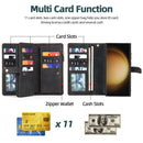 for Samsung Galaxy S23 S22 Ultra S21 S20 FE Plus A14 A34 54 A12 A33 A52 A53 A72 A73 Multifunctional Wallet Leather Case Cover
