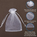 1-200pcs Organza Drawstring Pouches, Gift Bags Candy Jewelry Party Wedding Favor Bags Gift for Christmas Candy Wedding Birthday