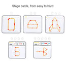 Montessori Matches Puzzles Game Wooden Toys DIY Math Geometry Board Game Logic Thinking Match Training Educational Toys For Kids