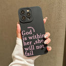 Fashion Letter Pattern Phone Case Anti-slip Phone Protective Cover Compatible with IPhone 16 Pro Max 15 Pro 14Plus 13 12 11 X/XS