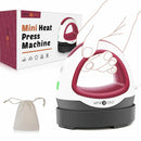 HTVRONT MINI Heat Press Machine Portable Easy Press Iron On HTV Vinyls for Cricut DIY Printing T-shirt Clothes Bags Hats Pads