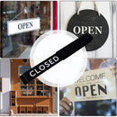 The Threshold | Aluminum-Alloy Open Closed Storefront Sign with Slider