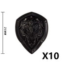 Medieval MOC Weapon Figure Accessories Building Blocks Soldiers Sword Shield Bow Arrow Trident Hammer Axe Spear Brick Kid Toy