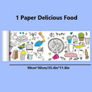 90cm Animal Canvas Children's Drawing Roll DIY Coloring Paper Roll Color Filling Graffiti Paper-cut Painting Educational School