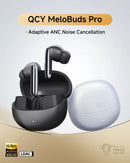 QCY MeloBuds Pro Adaptive Hybrid Active Noise Cancelling Wireless Earbuds 46dB Bluetooth 5.3 LDAC Hi-Res Audio 34H Earphones