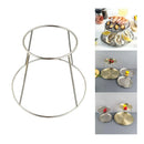 Tray for Snack Plate Holder Round Stainless Steel Plate Holder Fine Workmanship