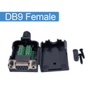 DB9 serial COM RS232 transfer-free Male Female Signals terminals connector D sub 9Pin hole