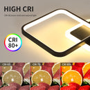 20W Square Acrylic LED Ceiling Lamp, Infinite Dimming with Remote Control LED Ceiling Light for Bedroom, Living Room, Corridor
