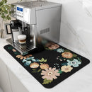 The Barista Base | Water-Absorbent Coffee Machine Mat & Dish Drying Pad
